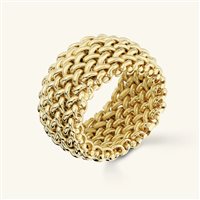 Ring Etrusca Woman in Metal Alloy WSET01013.YG-16
